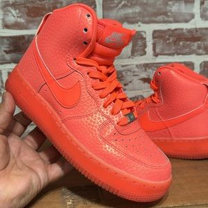Nike Air Force 1 High PRM Hot Lava Women’s Sz 7 654440-800 (Missing Straps)
